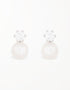 Pearlescent Elegance Studs with Freshwater Pearls & CZ